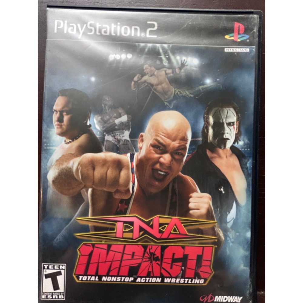 TNA iMPACT Total Nonstop Action Wrestling Sony PlayStation 2 PS2 CIB Midway